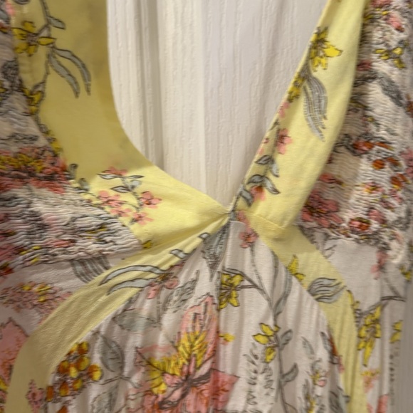 We The Free Floral Dress - Pastel Yellow and Pink - Picture 5 of 7